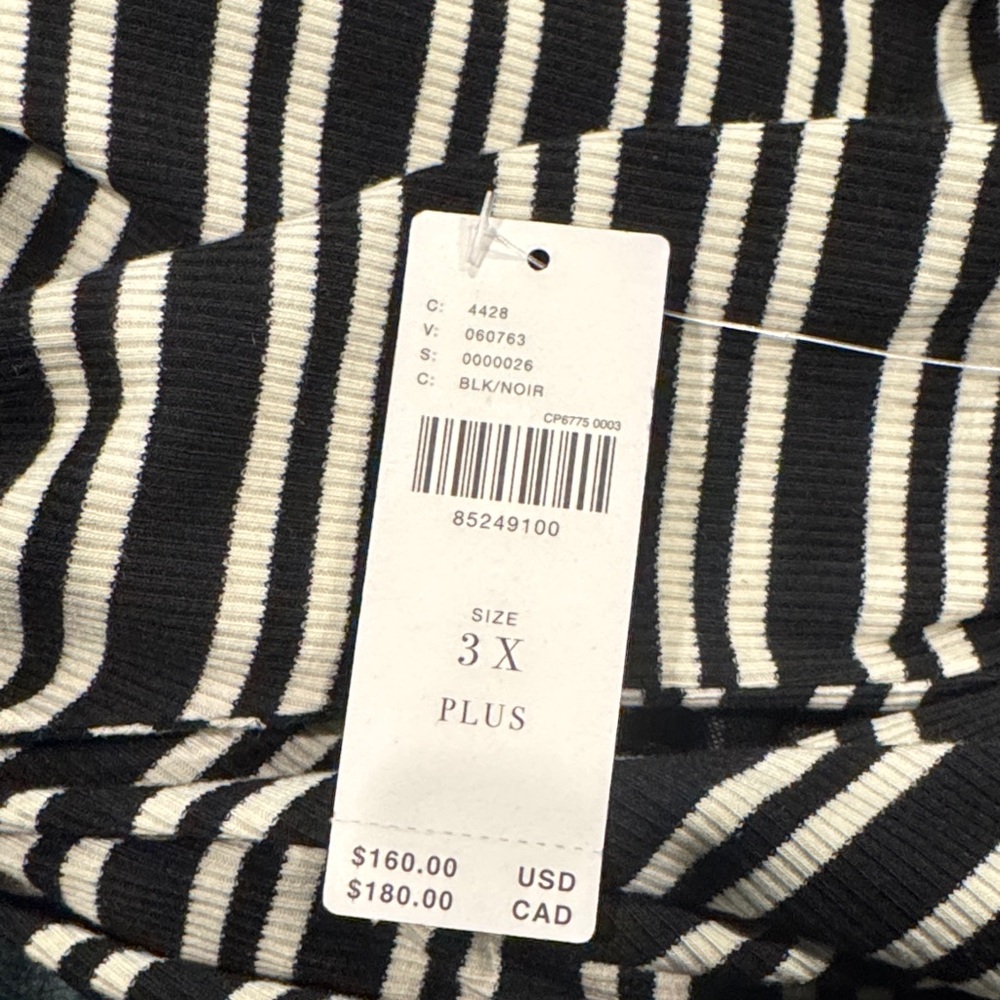 Anthropologie Black and White Asymmetrical Dress - Picture 5 of 5